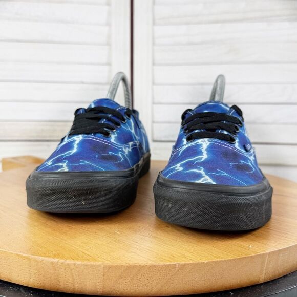 Vans Authentic Lightening Storm Low Top Sneakers Blue 6.5 Men 8 Women - Picture 3 of 10